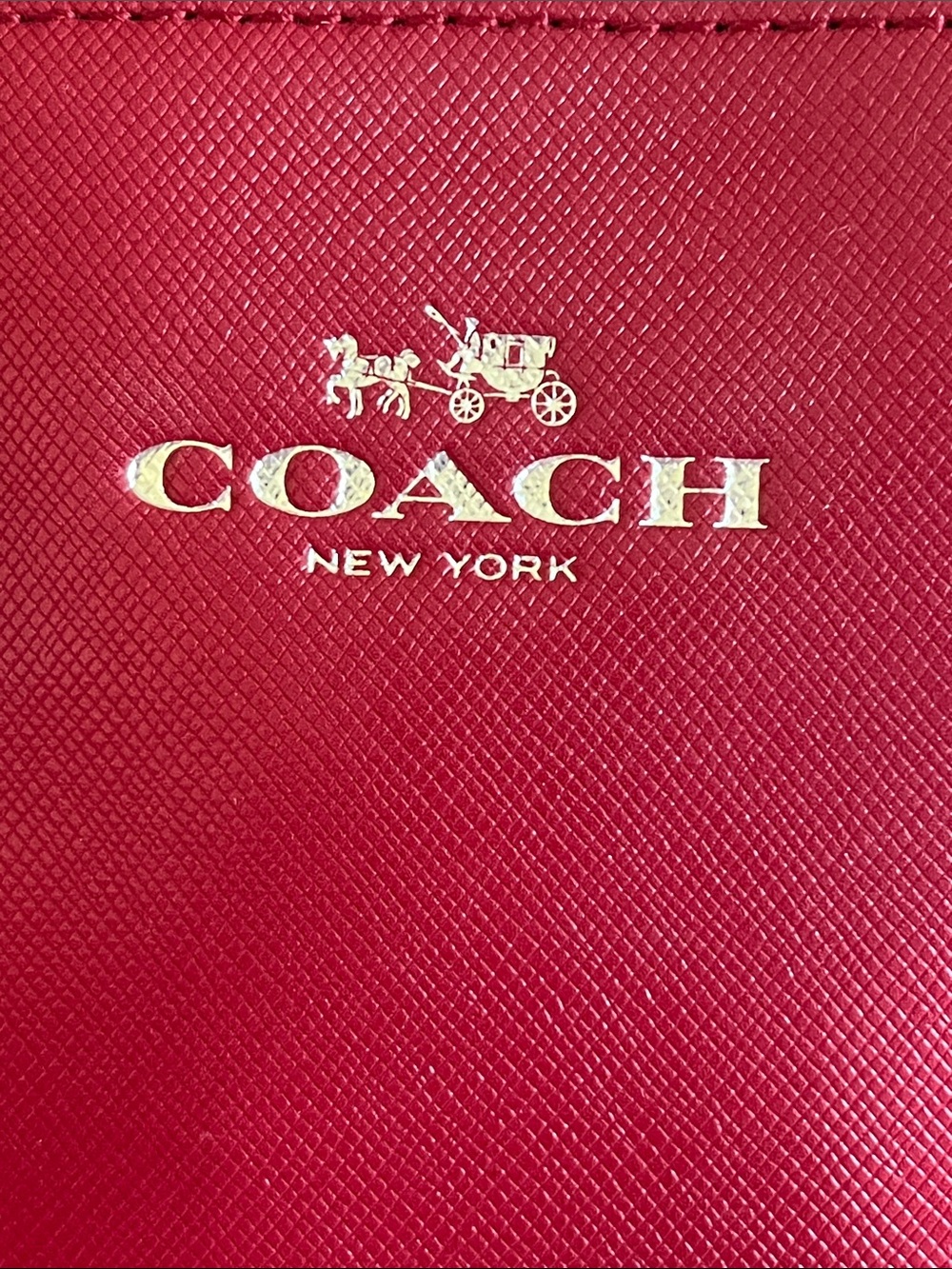 COACH Peyton Mini Red Leather Dome Satchel and Crossbody Bag - Picture 2 of 11